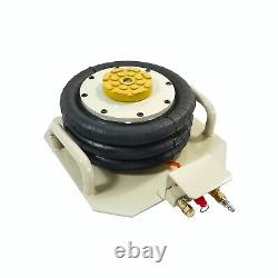 3 Ton Triple Bag Air Jack Pneumatic Jack 6600 lbs 18 High Lift Heavy Duty White