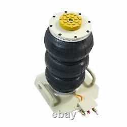 3 Ton Triple Bag Air Jack Pneumatic Jack 6600 lbs 18 High Lift Heavy Duty White