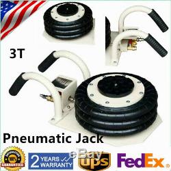 3 Ton Triple Bag Air Jack Pneumatic Jack Quick Lift Heavy Duty Jacking 6600 LBS