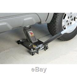 3 ton Steel Heavy Duty Floor Jack with Rapid Pump lifts with just 3-1/2 pumps