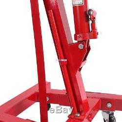 4400 LBS 2 Ton Foldable Hydraulic Engine Hoist Shop Crane Jack Lift Heavy Duty