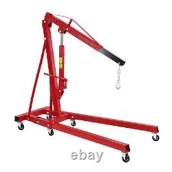 4400lb 2 TON Heavy Duty Engine Motor Hoist Cherry Picker Shop Crane Lift