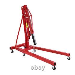 4400lb 2 TON Heavy Duty Engine Motor Hoist Cherry Picker Shop Crane Lift