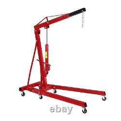 4400lbs 2 TON Heavy Duty Engine Motor Hoist Cherry Picker Shop Crane Lift