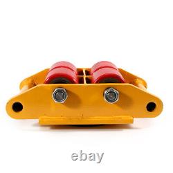 46 Ton Heavy Duty Machine Dolly Skate Machinery Roller Mover Cargo Trolley Set