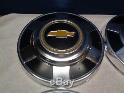 4OEM1976-86 CHEVY TRUCK 2500 3/4 ONE TON HEAVY DUTY AXLE 4x4 DOG DISH HUBCAPS