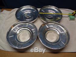 4OEM1976-86 CHEVY TRUCK 2500 3/4 ONE TON HEAVY DUTY AXLE 4x4 DOG DISH HUBCAPS