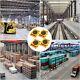4pcs 6ton Heavy Duty Machine Dolly Skate Machinery Roller Mover Cargo Trolley