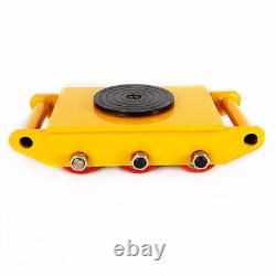 4PCS-8Ton Heavy Duty Machinery Mover Industrial Dolly Skate Roller 360° Rotation