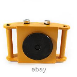 4PC Set 6Ton Heavy Duty Machine Dolly Skate Cargo Trolley Machinery Roller Mover