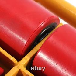 4PC Set 6Ton Heavy Duty Machine Dolly Skate Cargo Trolley Machinery Roller Mover