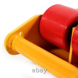 4PC Set 6Ton Heavy Duty Machine Dolly Skate Cargo Trolley Machinery Roller Mover