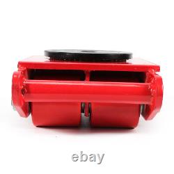 4Pcs 6-Ton Dolly Skate Machinery Roller Mover Cargo Trolley 13200lbs Heavy Duty
