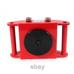4Pcs 6-Ton Dolly Skate Machinery Roller Mover Cargo Trolley 13200lbs Heavy Duty