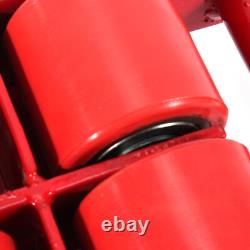 4Pcs 6-Ton Dolly Skate Machinery Roller Mover Cargo Trolley 13200lbs Heavy Duty