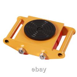 4Pcs 6 Ton Heavy Duty Machine Dolly Skates Machinery Roller Mover Cargo Trolley
