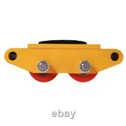 4Pcs 6 Ton Heavy Duty Machine Dolly Skates Machinery Roller Mover Cargo Trolley