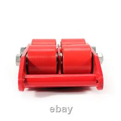 4Pcs 6 Ton Heavy Duty Machinery Mover Dolly Skate Roller Safe Transport 4-Roller
