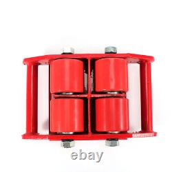 4Pcs 6 Ton Heavy Duty Machinery Mover Dolly Skate Roller Safe Transport 4-Roller