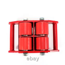 4Pcs 6 Ton Heavy Duty Machinery Mover Dolly Skate Roller Safe Transport 4-Roller