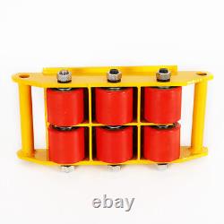 4Pcs 8 Ton Heavy Duty Machine Dolly Skate Machinery Roller Mover Cargo Trolley