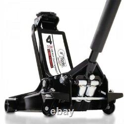 4 Ton Floor Trolley Hydraulic Car Jack Low Profile Brand New Heavy Duty Steel