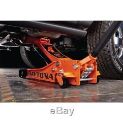 4 Ton Heavy Duty Floor Jack Steel Rapid Pump Lift Car Vehicle Garage Shop Orange