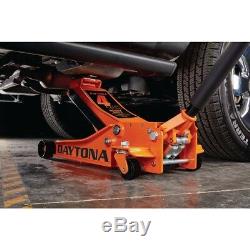 4 Ton Steel Floor Jack with Rapid Pump Heavy Duty Low Profile Trucks Car Orange