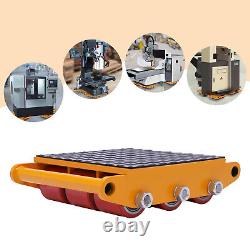 4pc 15 Ton Heavy Duty Machinery Mover Dolly Skate Roller Cargo Trolley 33000lbs