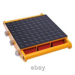 4pc 15 Ton Heavy Duty Machinery Mover Dolly Skate Roller Cargo Trolley 33000lbs