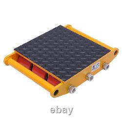 4pc 15 Ton Heavy Duty Machinery Mover Dolly Skate Roller Cargo Trolley 33000lbs
