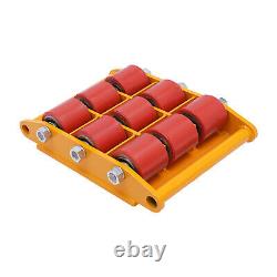 4pc 15 Ton Heavy Duty Machinery Mover Dolly Skate Roller Cargo Trolley 33000lbs