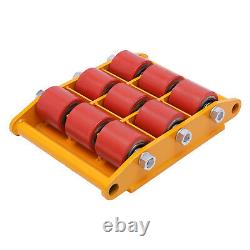 4pc 15 Ton Heavy Duty Machinery Mover Dolly Skate Roller Cargo Trolley 33000lbs