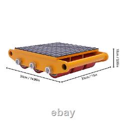 4pc 15 Ton Heavy Duty Machinery Mover Dolly Skate Roller Cargo Trolley 33000lbs