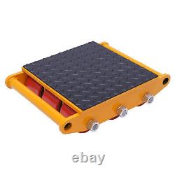 4pc 15 Ton Heavy Duty Machinery Mover Dolly Skate Roller Cargo Trolley 33000lbs