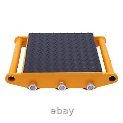 4pc 15 Ton Heavy Duty Machinery Mover Dolly Skate Roller Cargo Trolley 33000lbs
