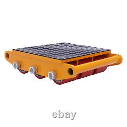 4pc 15 Ton Heavy Duty Machinery Mover Dolly Skate Roller Cargo Trolley 33000lbs