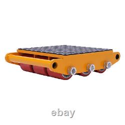 4pc 15 Ton Heavy Duty Machinery Mover Dolly Skate Roller Cargo Trolley 33000lbs