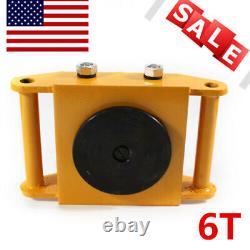 4pcs 6 Ton Heavy Duty Machine Dolly Skate Machinery Roller Mover Cargo Trolley