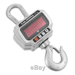 5000KG 1Ton 10,000 LBS Digital Crane Scale Heavy Duty Hanging Scale CA