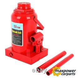 50Ton Hydraulic Bottle Jack Heavy Duty Auto Truck Repair Tool Max Height 15.94