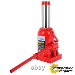 50Ton Hydraulic Bottle Jack Heavy Duty Auto Truck Repair Tool Max Height 15.94