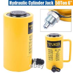 50Ton Hydraulic Cylinder Jack Single Acting 6-150mm Stroke Heavy Duty Solid Ram