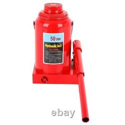 50 Ton Bottle Jack Hydraulic Cylinder Jack Heavy Duty Auto Truck Repair Tool