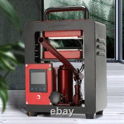 5Ton Heavy Duty Hydraulic Heat Press Machine Dual Heating Plated 2.4X4.7inch
