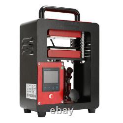 5Ton Heavy Duty Hydraulic Heat Press Machine Dual Heating Plated 2.4X4.7inch