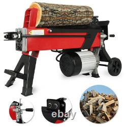 5 Ton Heavy Duty Electric Log Splitter Horizontal Hydraulic Wood Cutter EU Stock