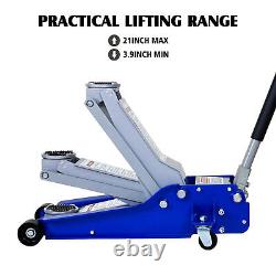 5 Ton Low Profile Floor Jack Heavy-Duty Steel Racing Floor Jack With Dual Piston