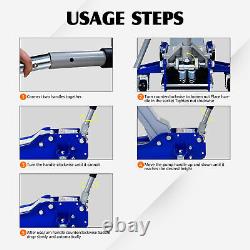 5 Ton Low Profile Floor Jack Heavy-Duty Steel Racing Floor Jack With Dual Piston