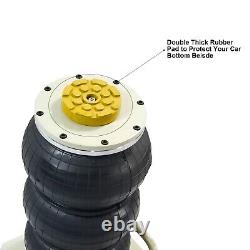5 Ton Triple Bag Air Pneumatic Jack 11000lbs Heavy Duty 18 High Compressed Air
